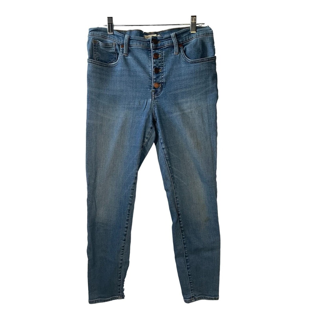 Madewell‎ Jeans Women's Size 30 (actual 32x25) Crop Midrise Button Fly Skinny